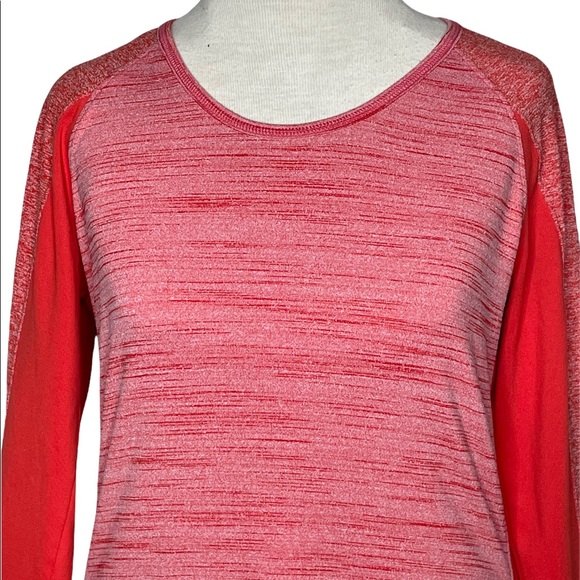 Athleta Tops Athleta Womens Running Wild Crew Ls W Thumbholes Coral